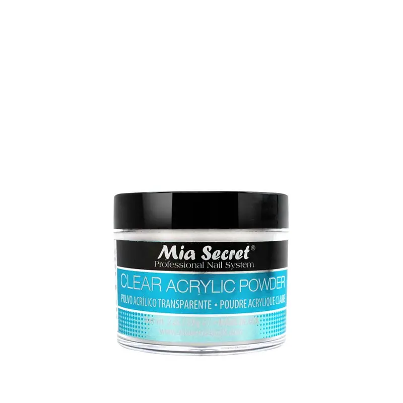 Mia Secret Clear Acrylic Powder – 2 Oz Professional Nail Enhancement 1