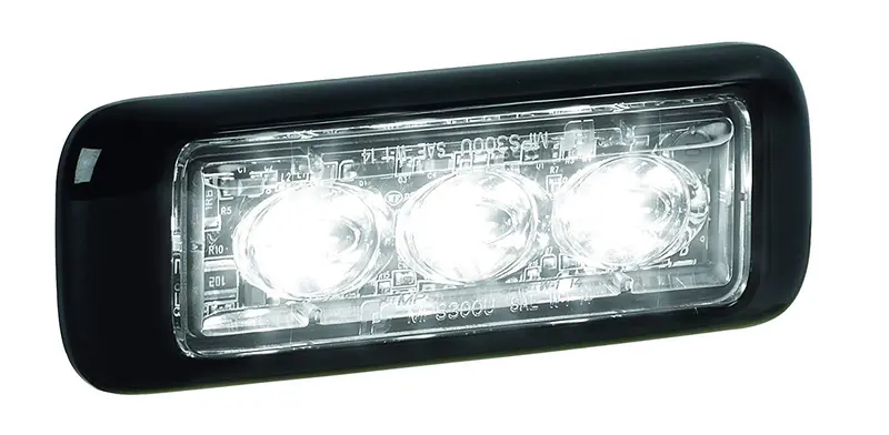 Micro Pulse 3 Led White Warning Light 1