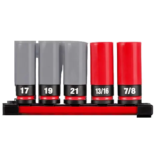 Milwaukee Shockwave 5-Piece Lug Nut Socket Set – Impact-Ready Design 1