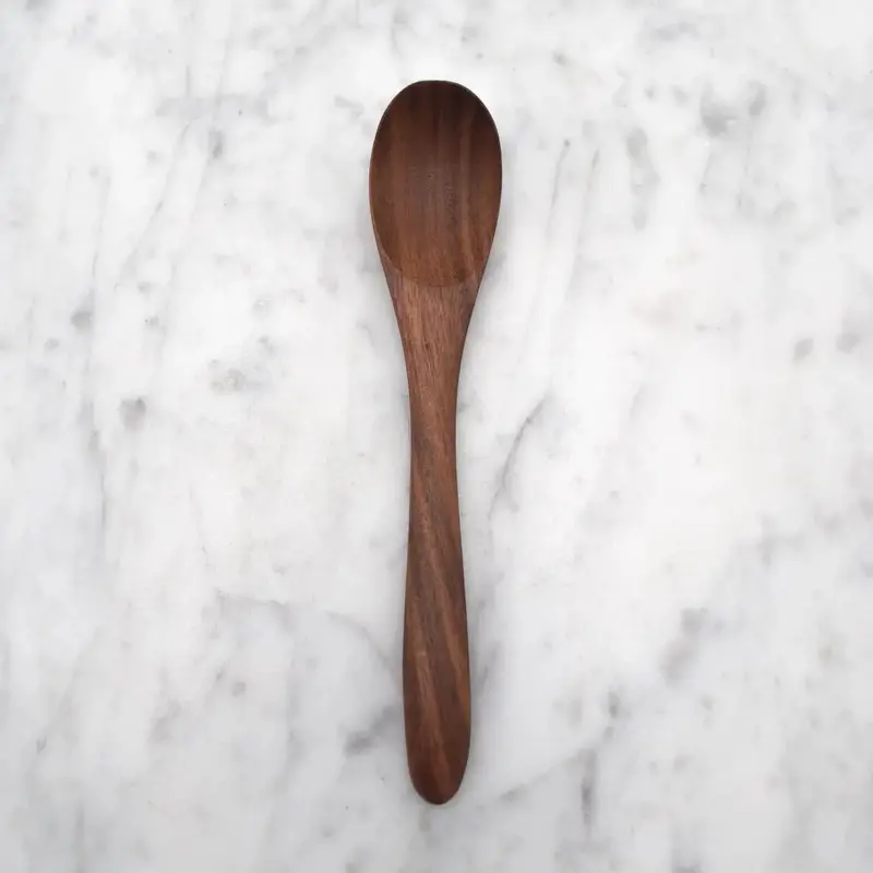 Mini Walnut Petite Spoon – Compact Utensil (5-Inch) 1