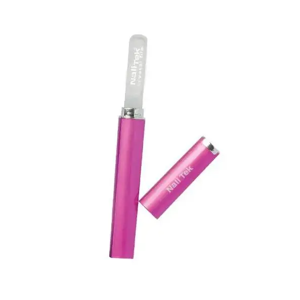 Nail Tek Crystal File 5-Inch With Fuchsia Storage Case – Model #55576 1