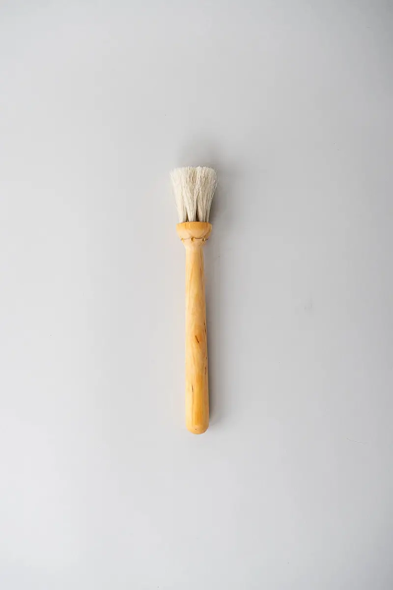 Natural Bristle Pastry Brush – Round Head 1