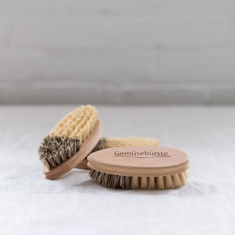 Natural Bristle Vegetable Cleaning Brush 1