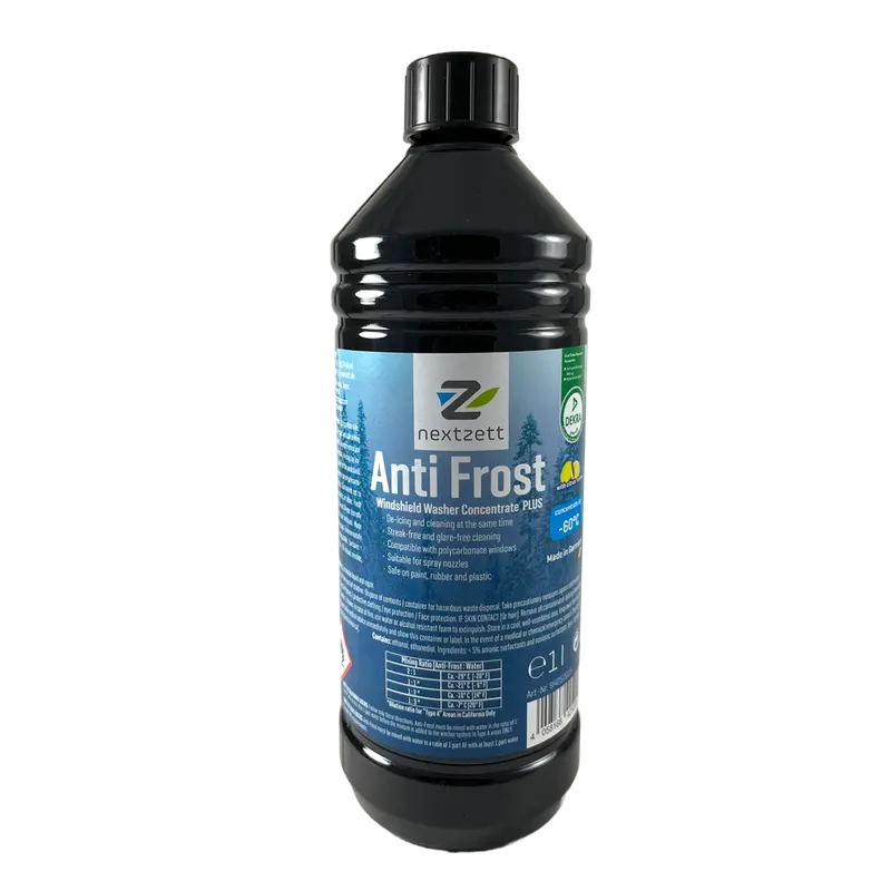 Nextzett Anti-Frost Windshield Washer Fluid – 1L Freeze-Resistant Concentrate 1
