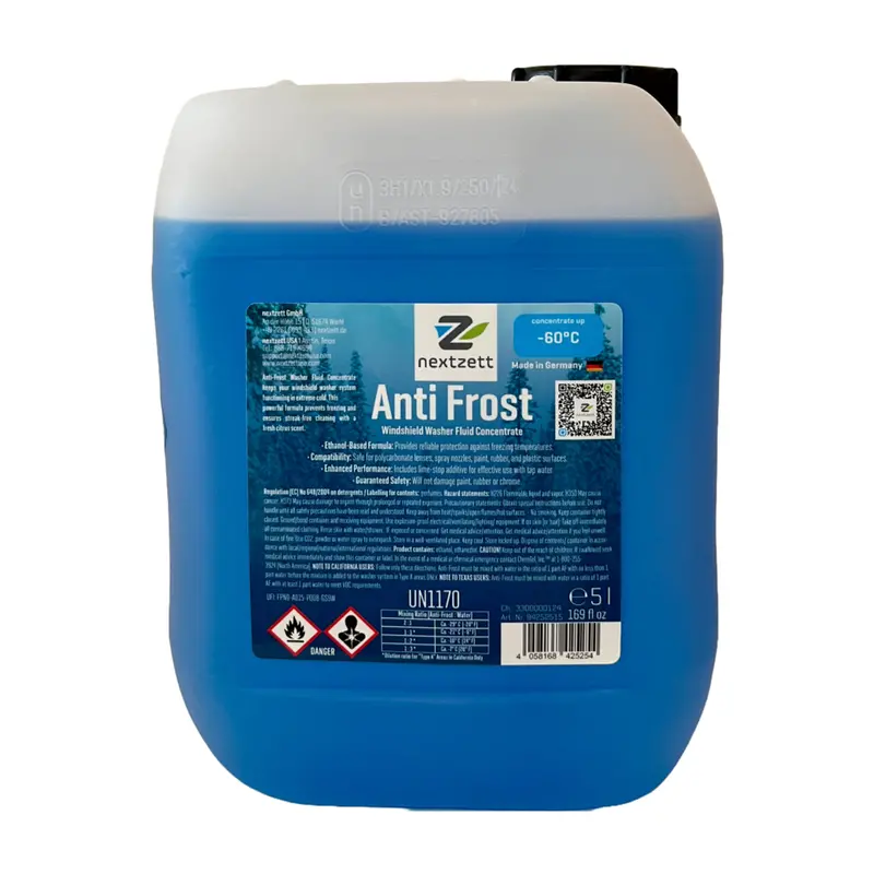Nextzett Anti-Frost Windshield Washer Fluid Concentrate – 5-Liter Winter-Grade Formula 1