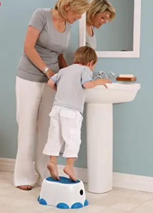 Non-Slip Toddler Step Stool – Powder Blue 1