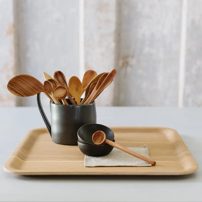 Olivewood Sugar Spoon – Curved Handle For Precision Dosing 1