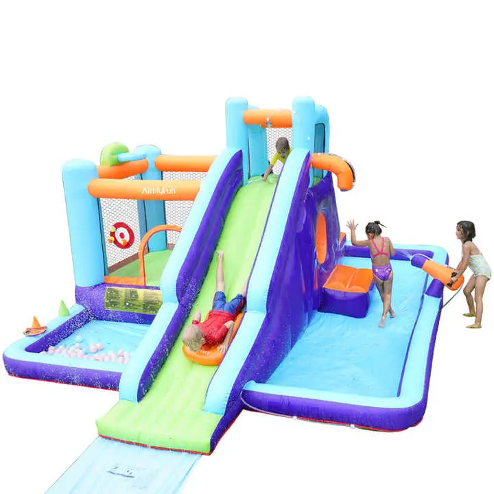 Outdoor Inflatable Water Slide And Jumping Castle Combo For Family Entertainment & Rentals 1