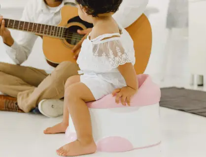 Pink Baby Potty Training Seat With Removable Toilet Adapter And Step Stool 1