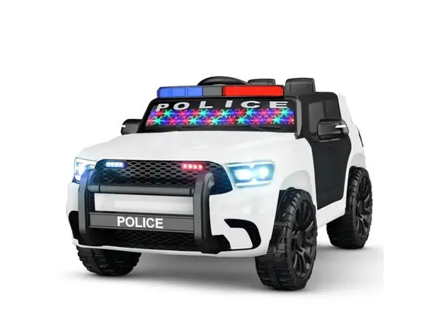 Police-Themed 12V Ride-On Car With Sound Effects, Music, And Remote Control (Ages 3–8) 1