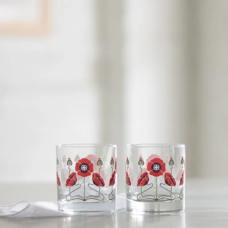 Poppy Rocks Crystal-Infused Glass – Decorative Mineral Accent Vessel 1