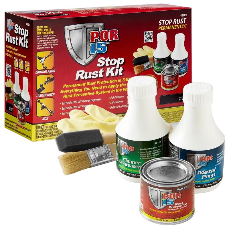 Por-15 Gloss Black Rust Prevention Kit – Complete Stop-Rust Solution 1