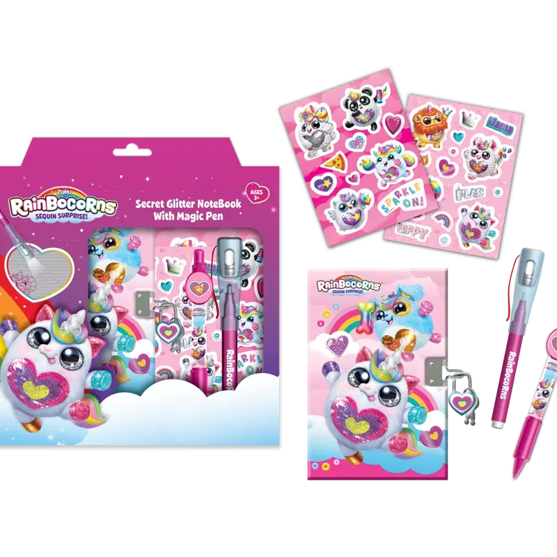Rainbocorns Coloring Kit With Metallic Pencil Case 1