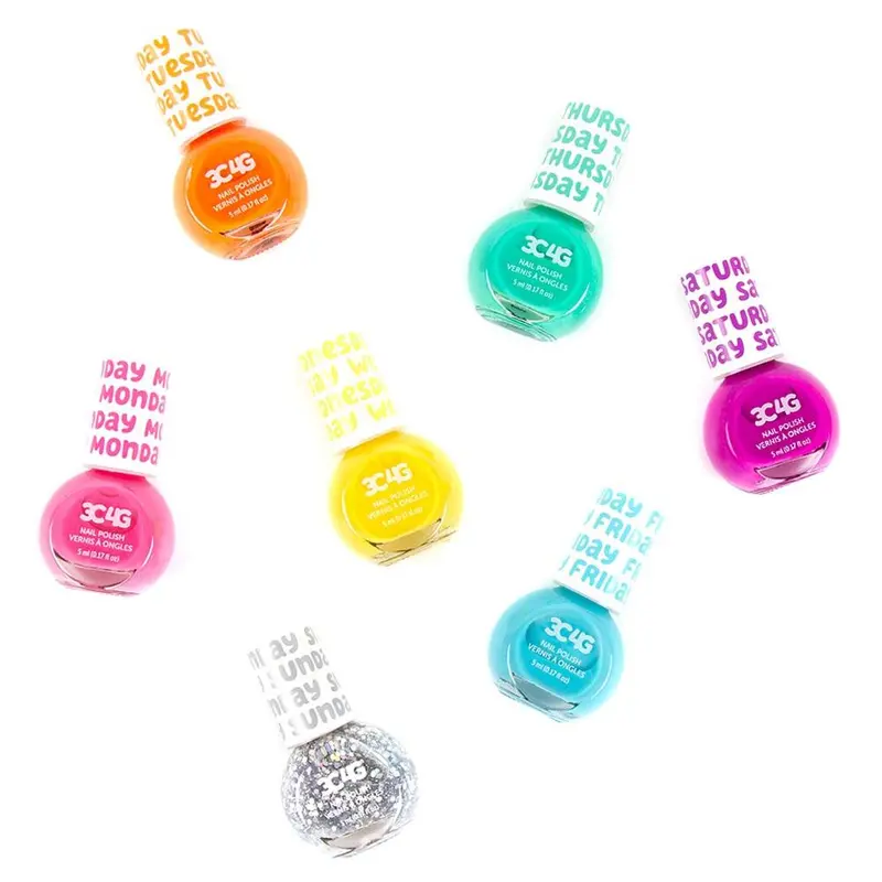 Rainbow Bright Weekly Nail Polish Set – 7 Colors 1