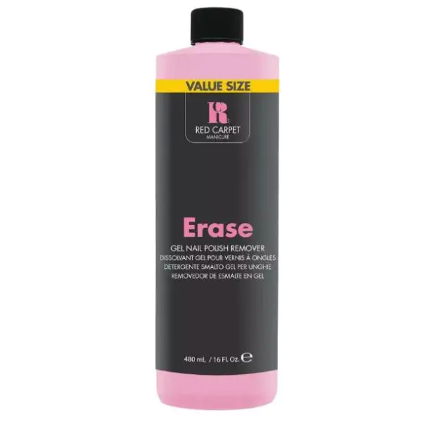 Red Carpet Manicure Erase Acetone-Free Nail Polish Remover – Gentle Formula 1