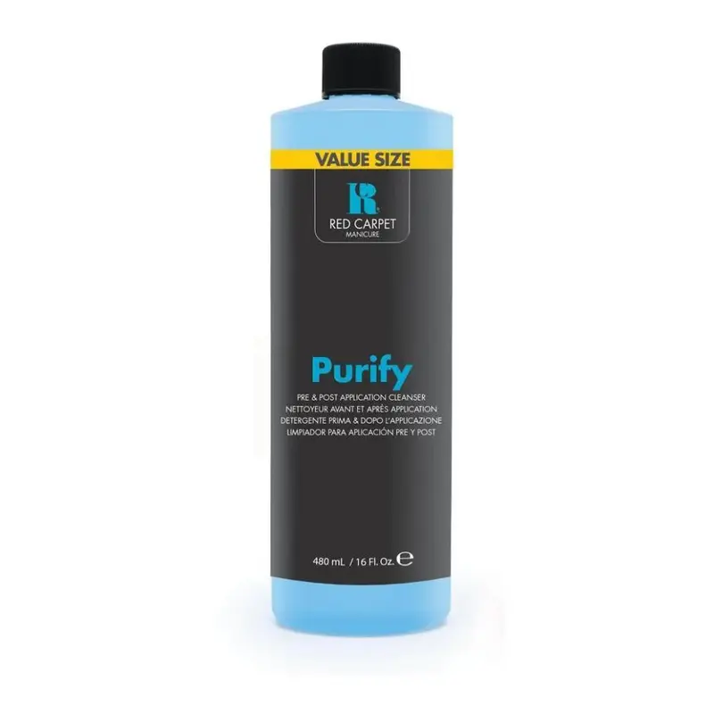 Red Carpet Manicure Purify Nail Cleanser – 480 Ml Pre-Base Prep Solution 1