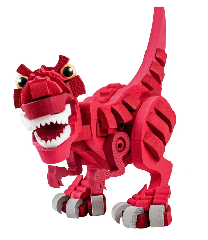 Red Tyrannosaurus Rex Building Kit 1