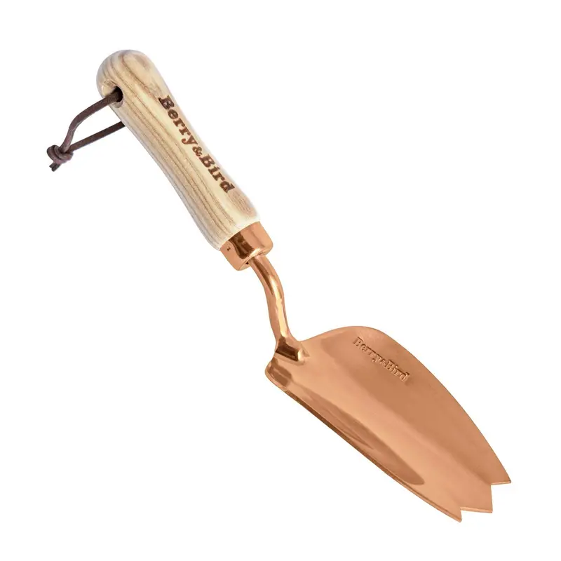 Rose Gold Accented Stainless Steel Flower Trowel – Stylish & Functional 1