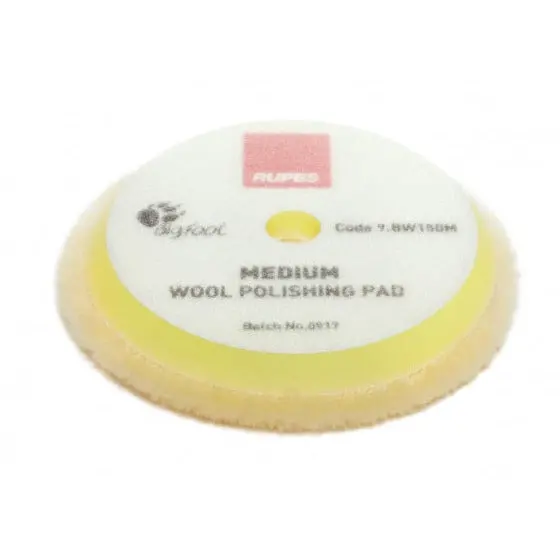 Rupes Lhr15 150Mm Medium Yellow Wool Polishing Pad 1