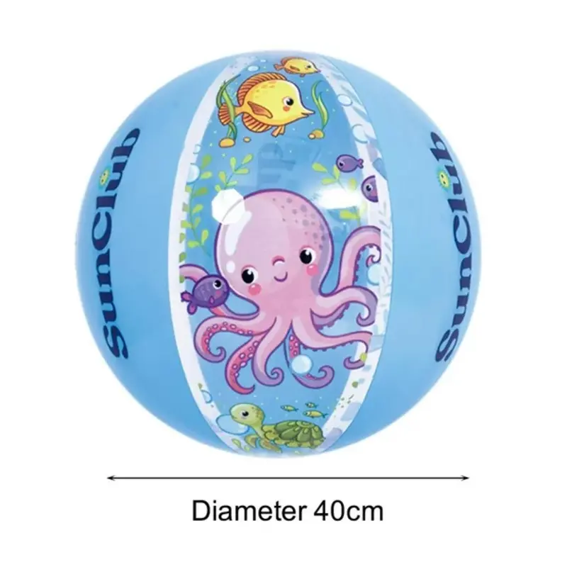 Sea Life-Themed Inflatable Beach Ball – Sun Club 1