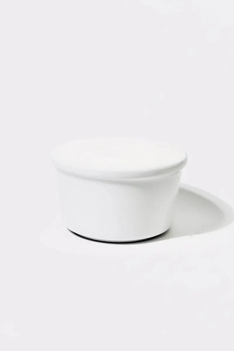 Solid Dish Soap Bar Presented In A Ceramic Bowl 1
