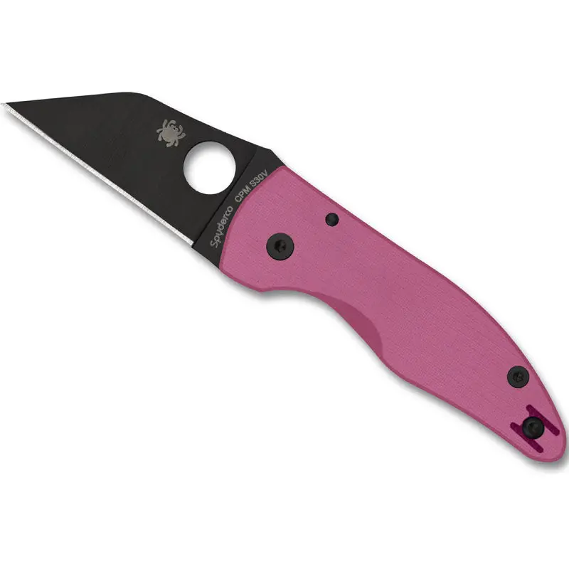 Spyderco Microjimbo Sprint Run – Pink G10 & Black Blade Limited Edition (C264Gpnbkp*) 1