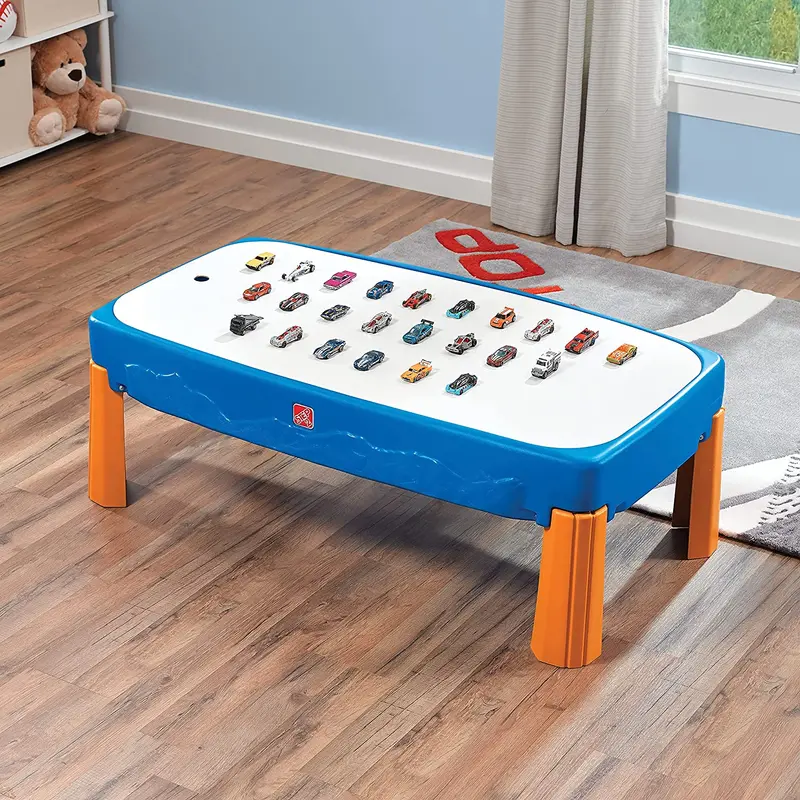 Step2 Hot Wheels Road Rally Play Table – Interactive Track & Car Set For Children 1
