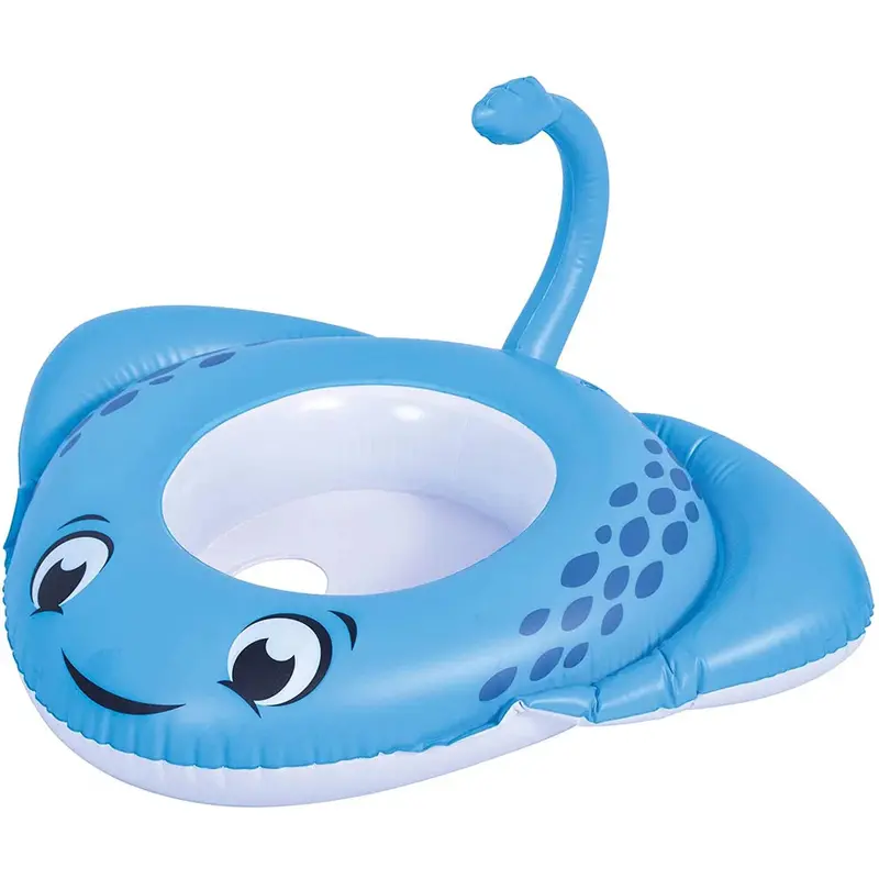 Stingray-Themed Baby Pool Float – Sun Club (33" Blue) 1