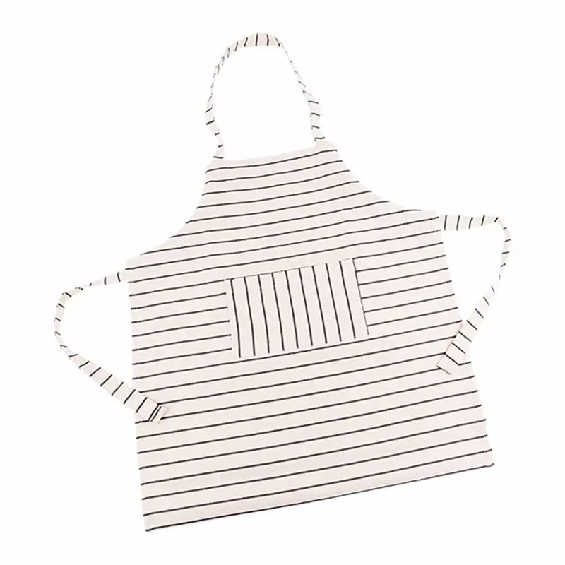 Striped Beige Kids' Apron 1