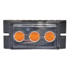Surface-Mount Amber High-Power 3-Led Beacon – 12V/24V 1