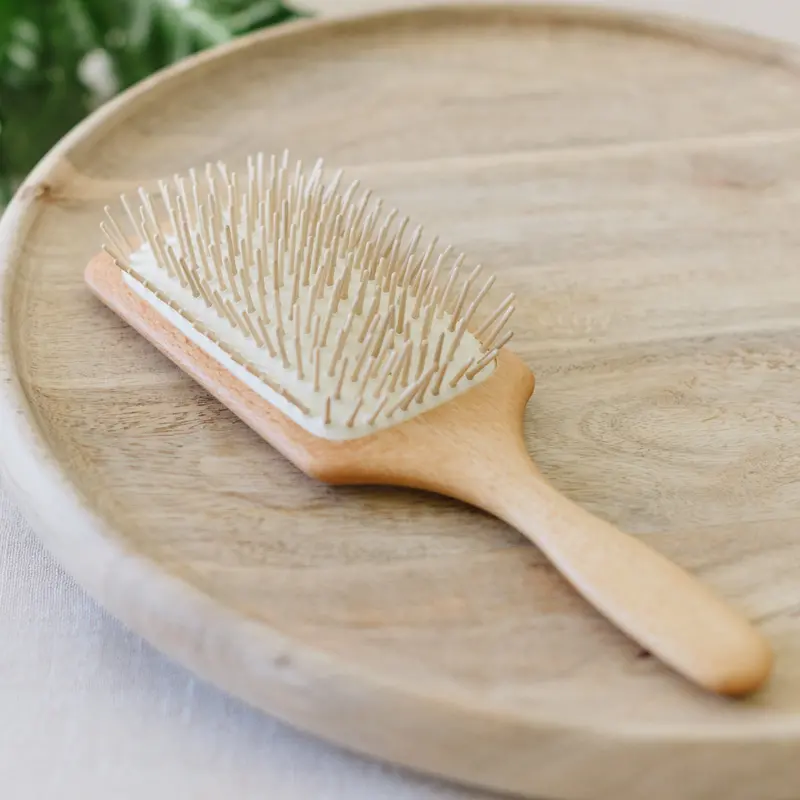 Sustainable Wooden Paddle Hairbrush 1