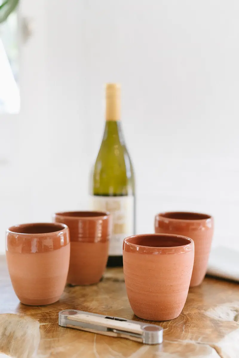 Terracotta Ceramic Sipper Cup For Hot Beverages 1