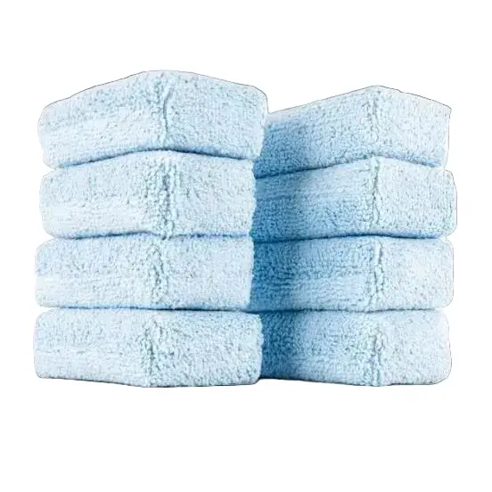 The Rag Company Blue Terry Cloth Detailing Applicator Sponges – 2" X 4", 8-Pack 1