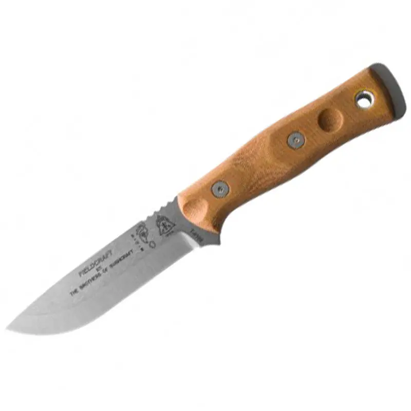 Tops Fieldcraft Survival Knife – Tumble-Finished Fixed Blade By Brother Of Bushcraft 1