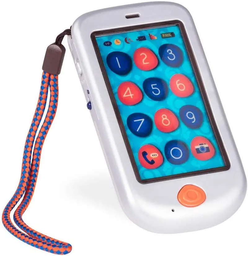 Touchscreen Hiphone Toy – Metallic Silver Learning Device 1