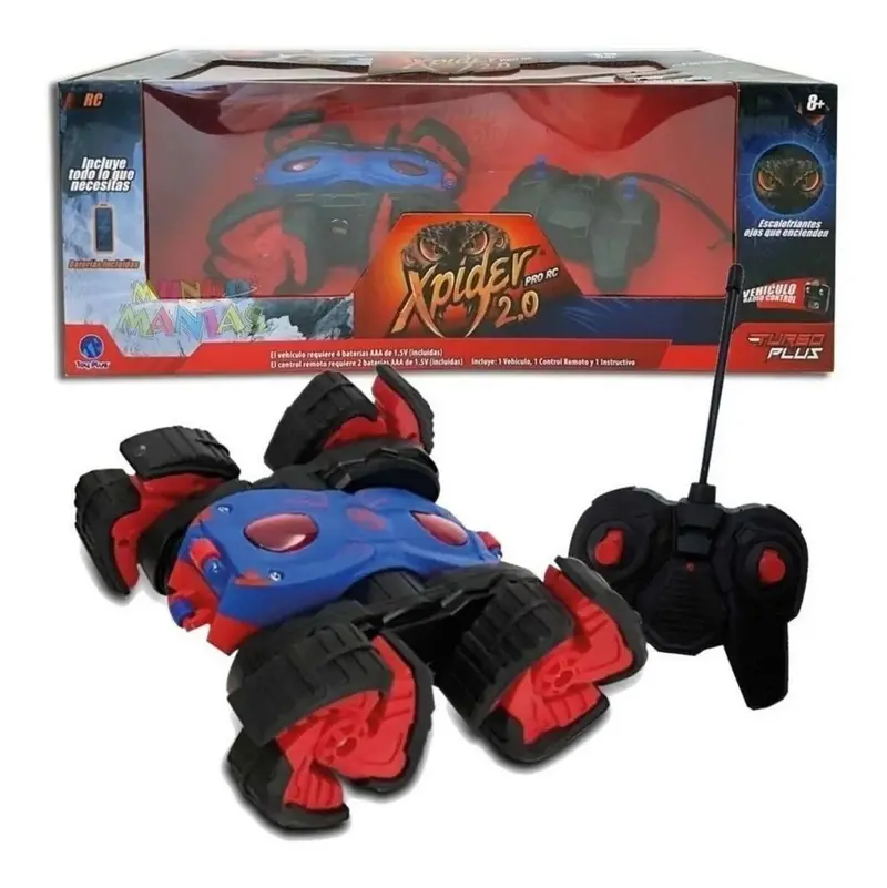 Toy Plus Xpider 2.0 Pro Remote-Controlled Car – Blue And Red 1