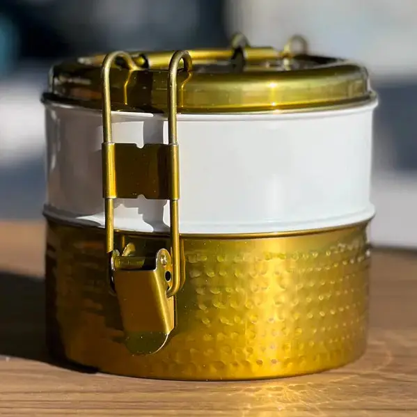 Traditional 2-Tier Tiffin Lunch Container 1