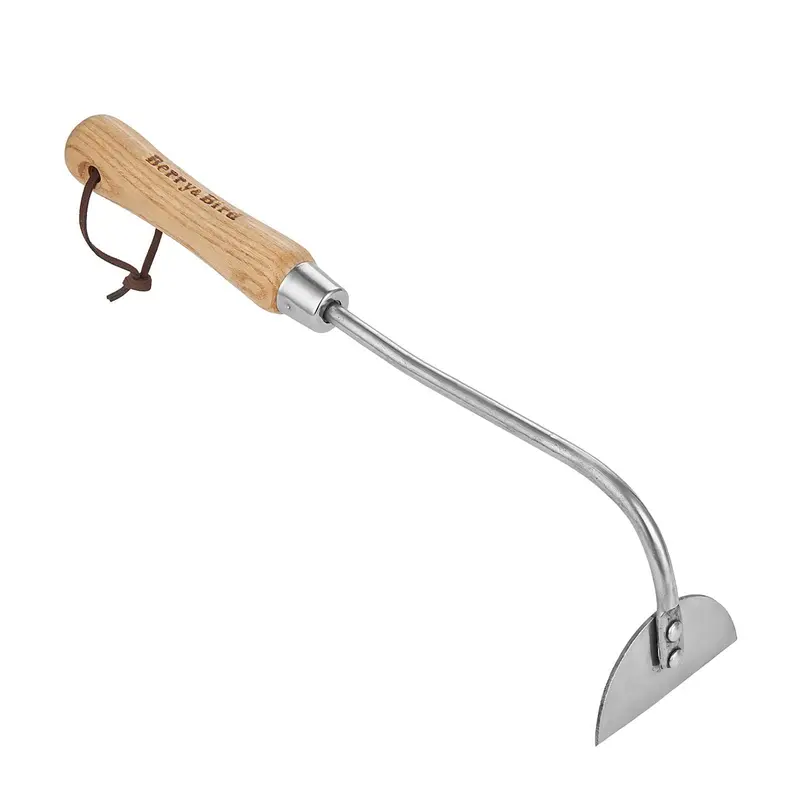 Traditional Short-Handle Garden Hoe – Durable Wood Construction For Weeding 1