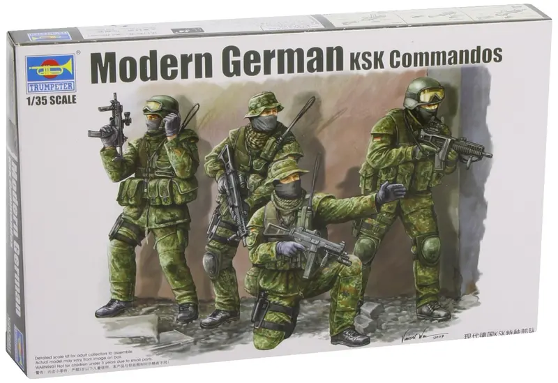 Trumpeter 1:35 Modern German Ksk Special Forces Figures 1