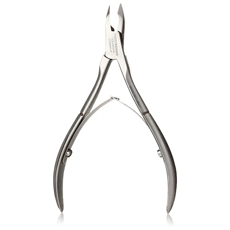 Tweezerman Cobalt Stainless Steel Cuticle Nippers – 1/2-Jaw Precision Tool (#3186P) 1