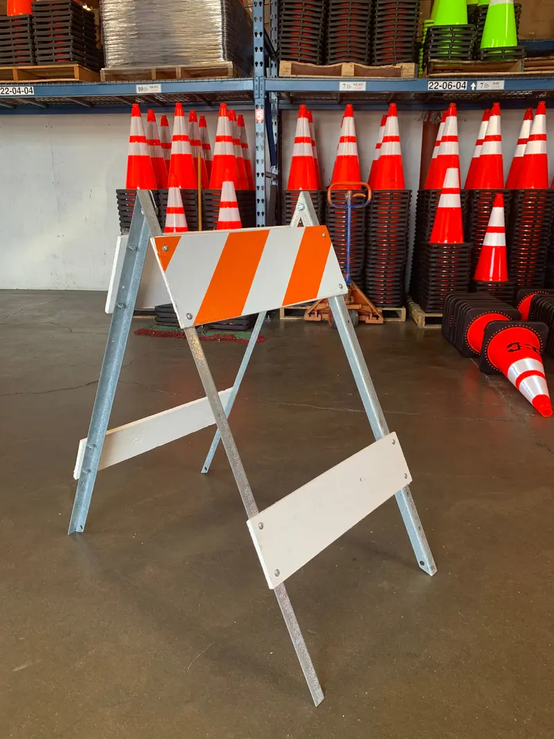 Type I Wooden Barricade – Standard Metal-Reinforced Frame 1