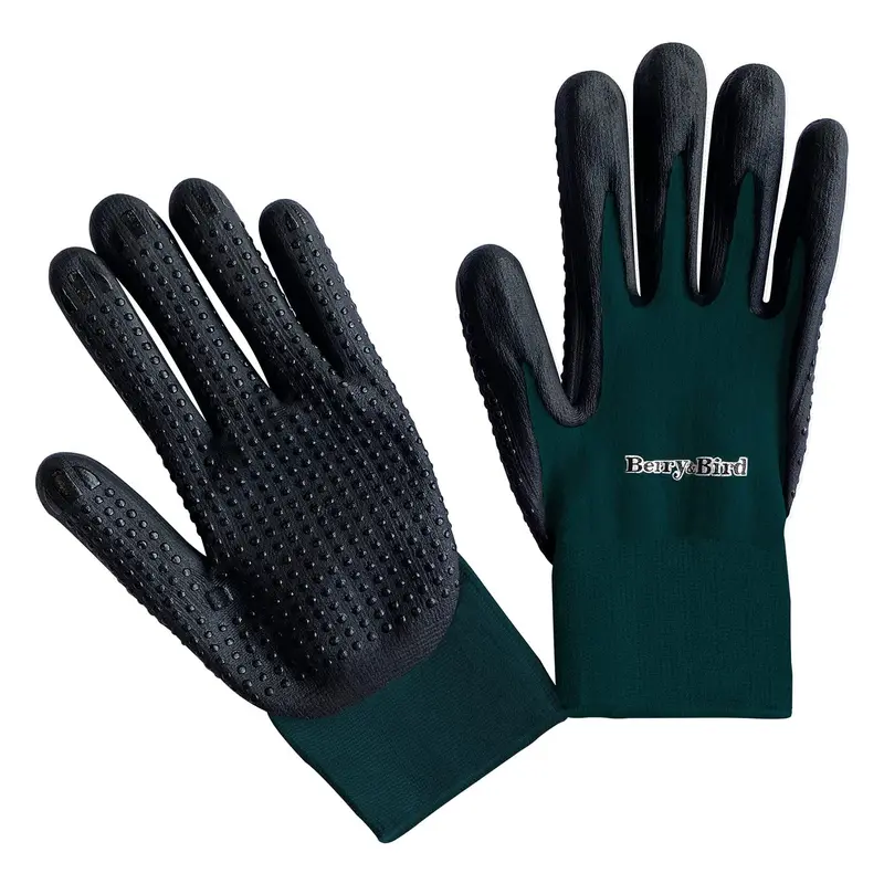 Unisex Garden Gloves – Micro-Foam Coated Work Gloves In Green 1