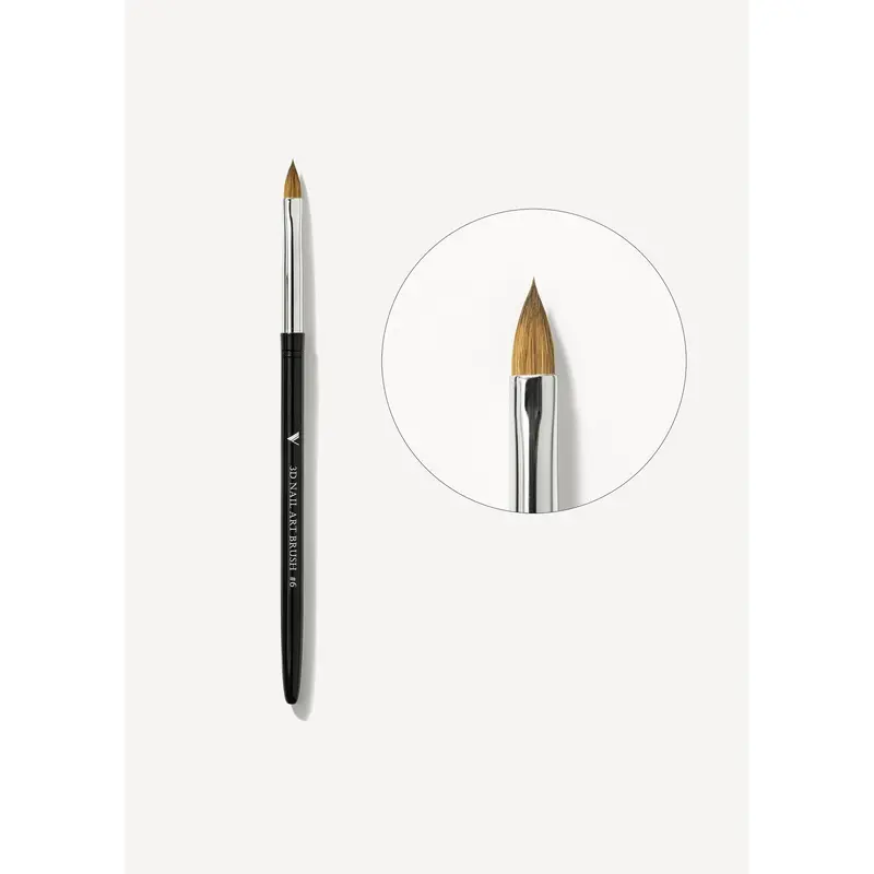 V Beauty Pure #6 Fine 3D Nail Art Brush 1