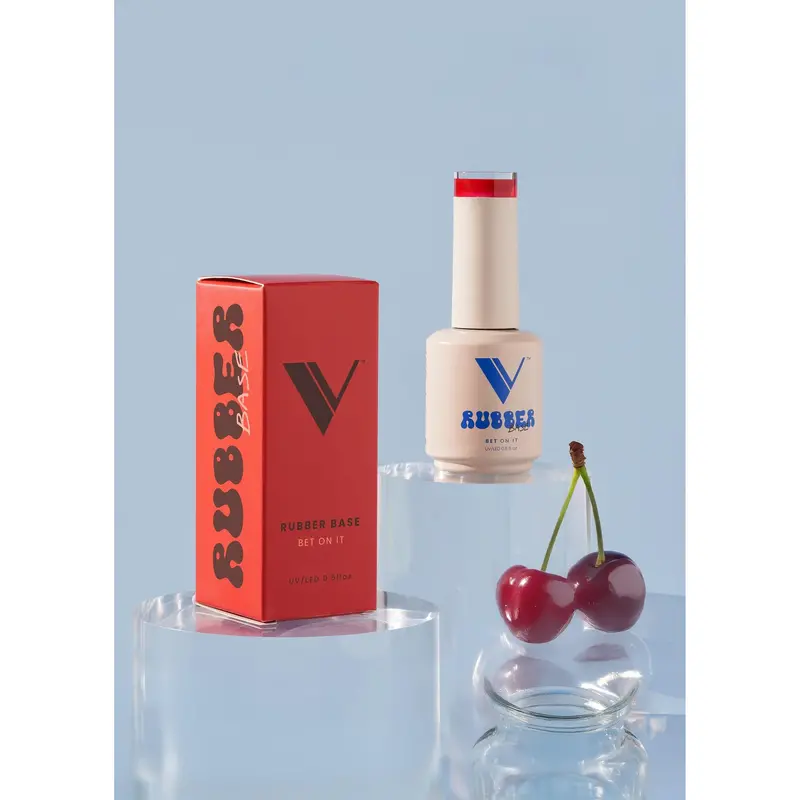 V Beauty Pure Rubber Base Coat – Bet On It Bold Violet 1