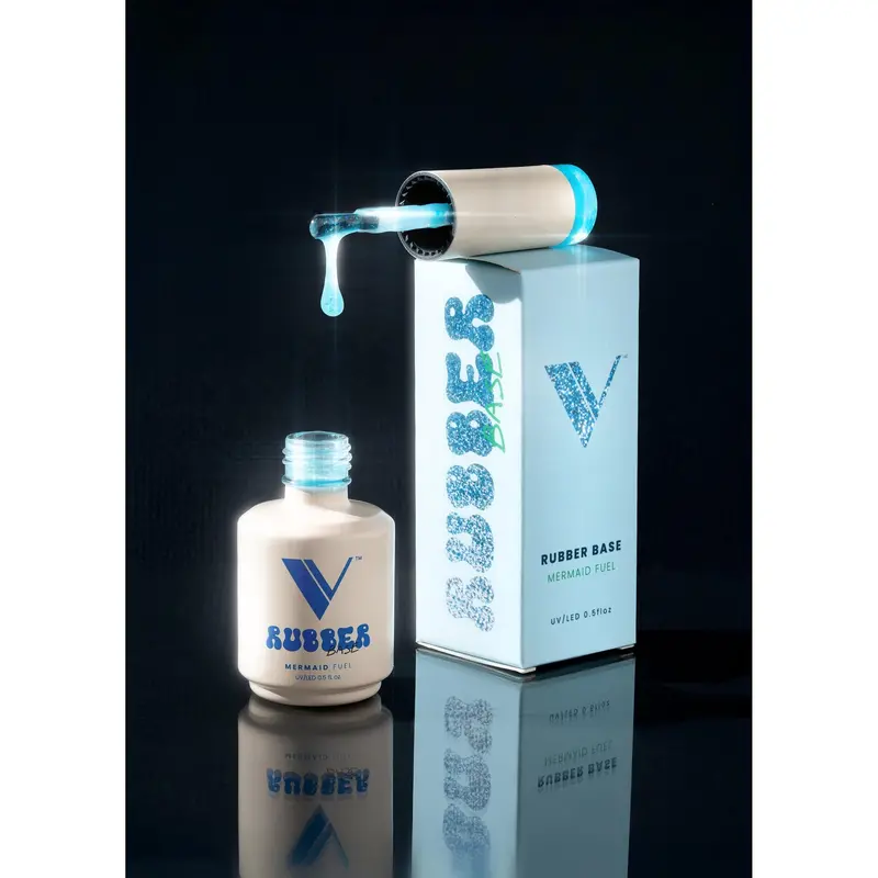 V Beauty Pure Rubber Base Coat – Mermaid Fuel Aqua-Tone 1