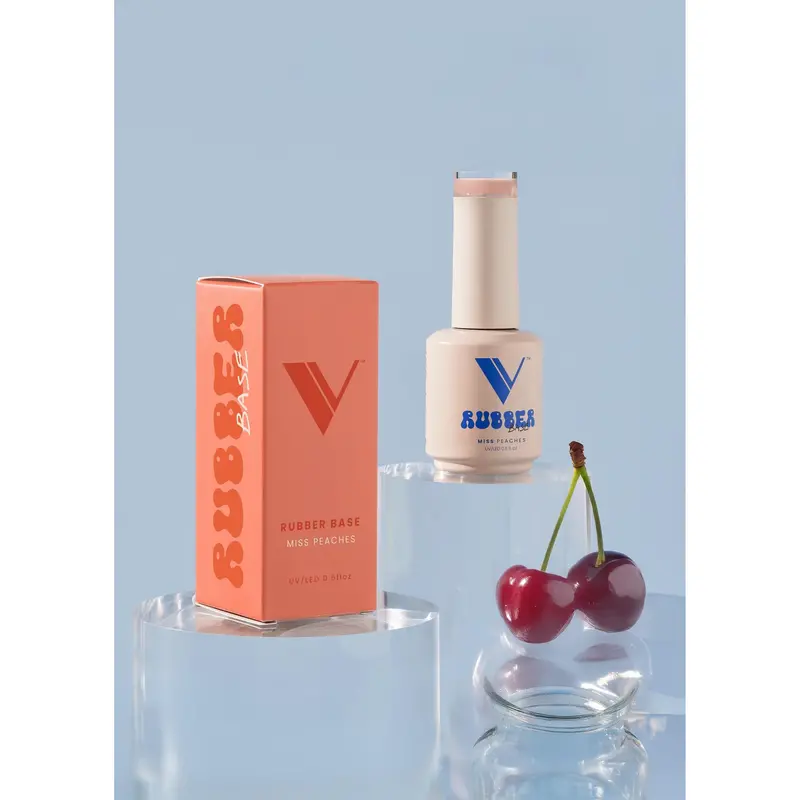 V Beauty Pure Rubber Base Coat – Miss Peaches Blush 1