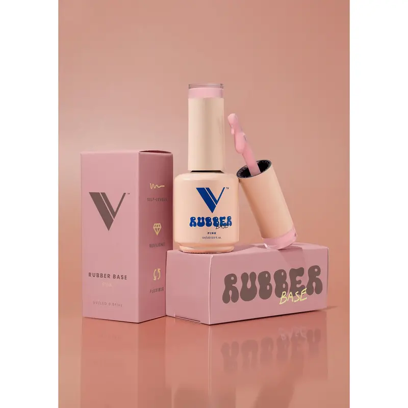 V Beauty Pure Rubber Base Coat – Soft Pink Hue 1