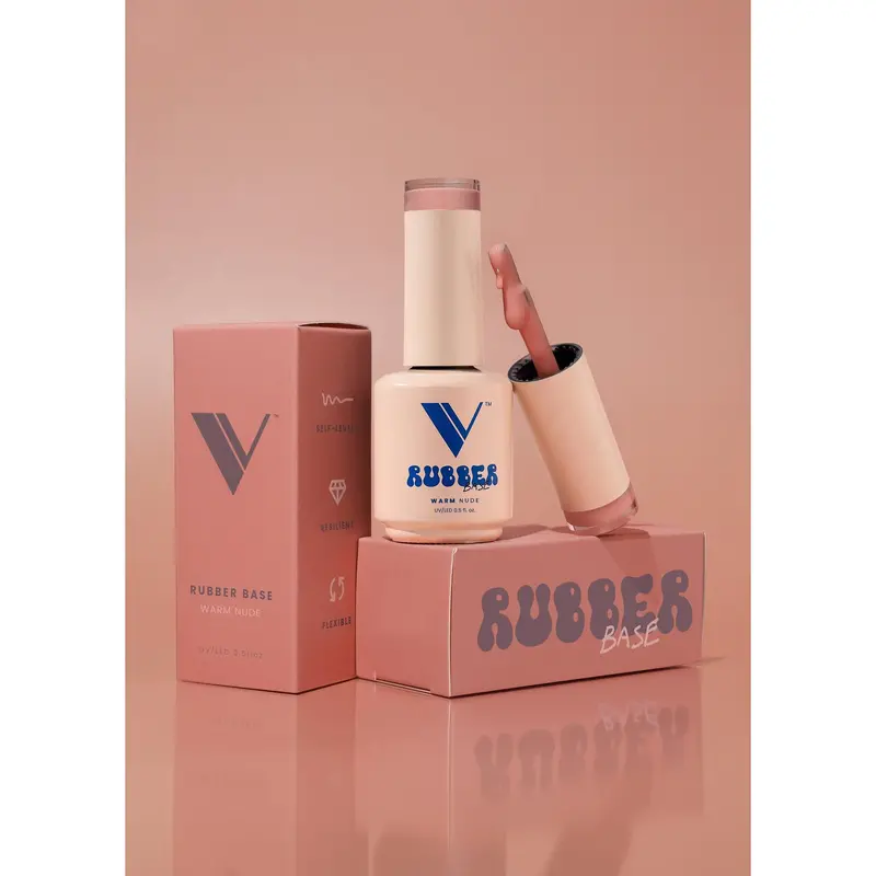 V Beauty Pure Rubber Base Coat – Warm Nude Tone 1