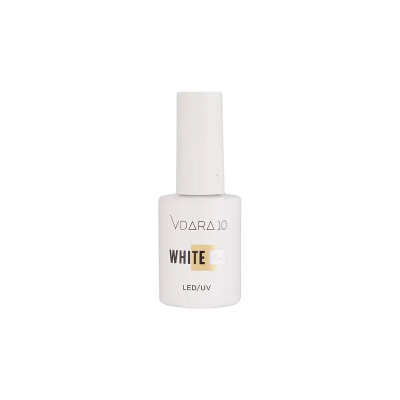 Vdara10 White Gel Polish – Long-Lasting Uv/Led Nail Color, 0.5 Oz 1