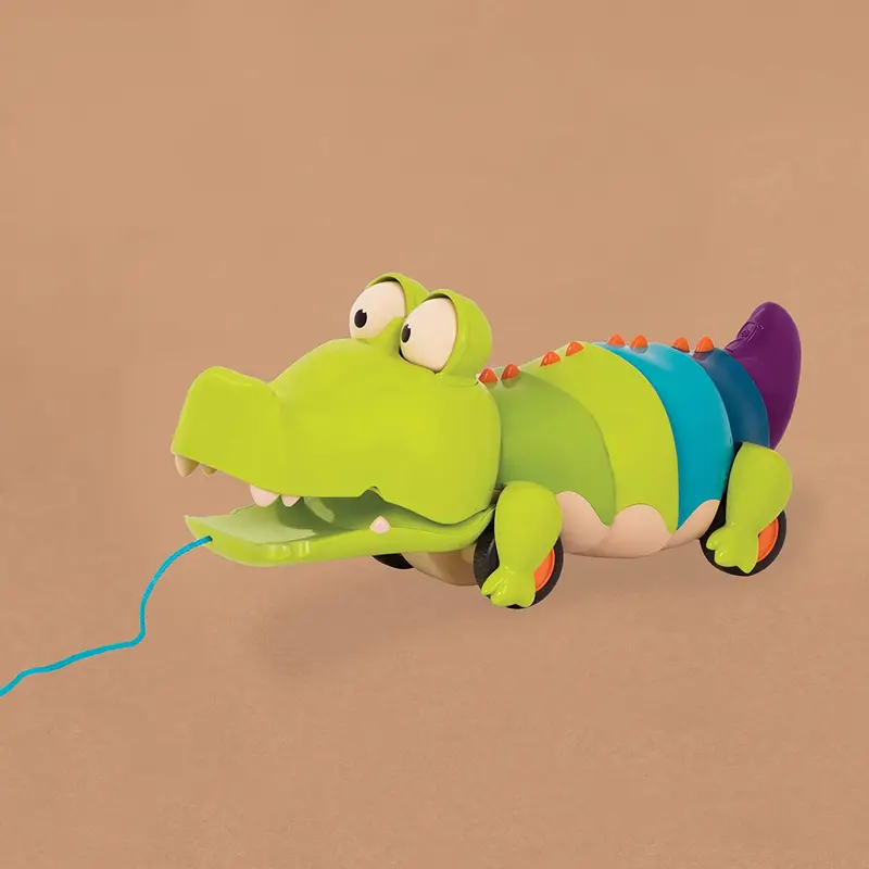 Waggle-A-Long Crocodile Pull Toy With Motion Action 1